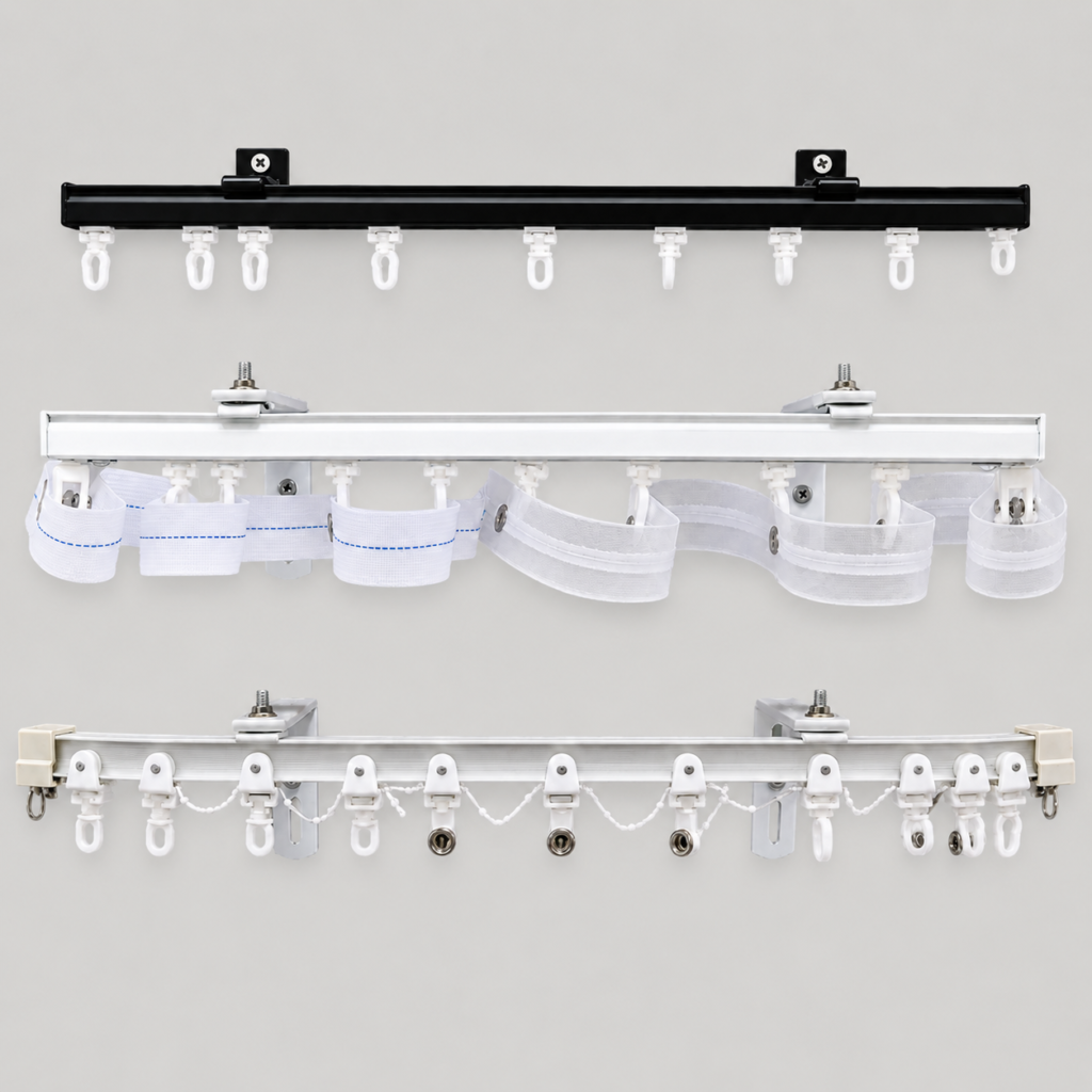 BALUM Ripplefold S-Fold curtain track system
