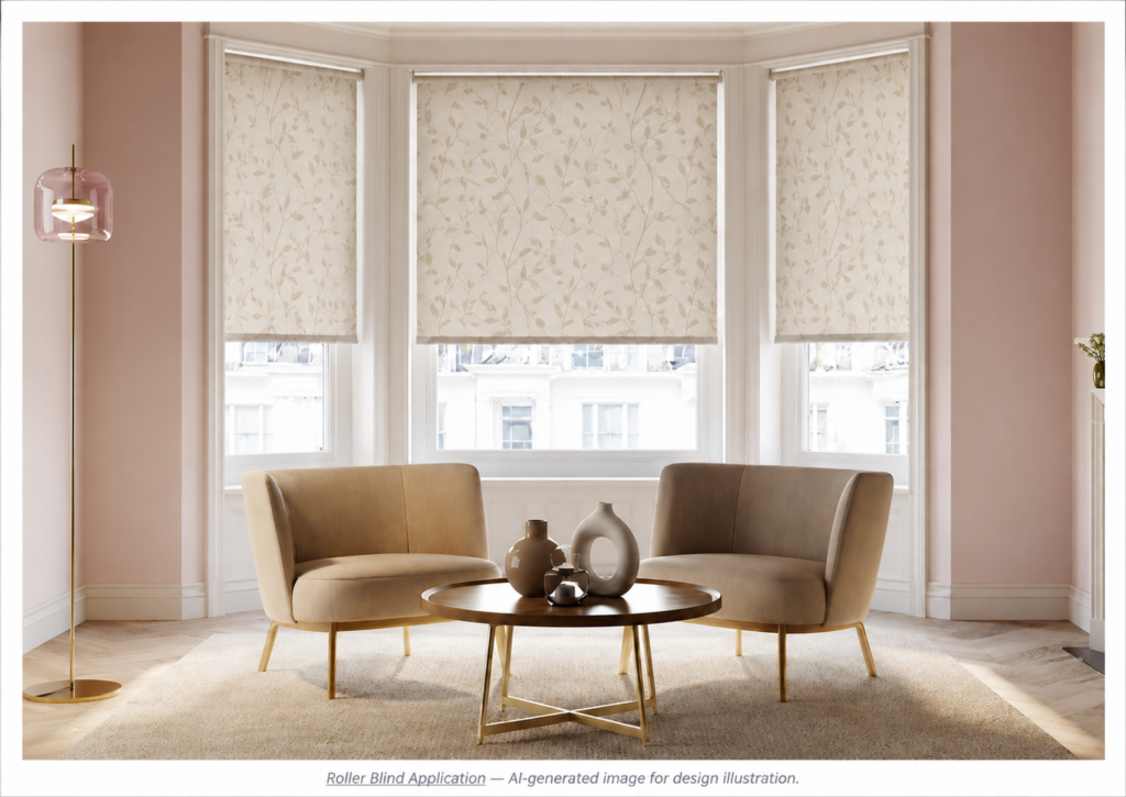 Roller blinds supplied by BALUM for residential and commercial applications