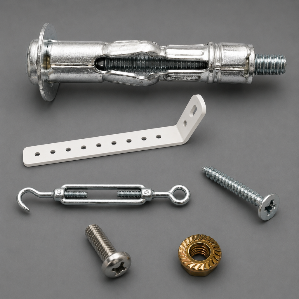 BALUM curtain track hardware, brackets and fasteners