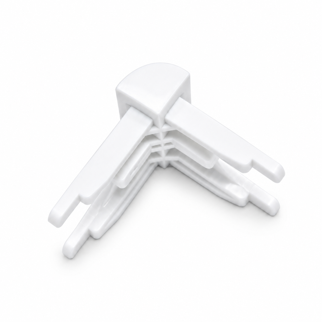 Curtain Track 90-Degree Corner Connector J519 for 1601A Velcro Curtain Track